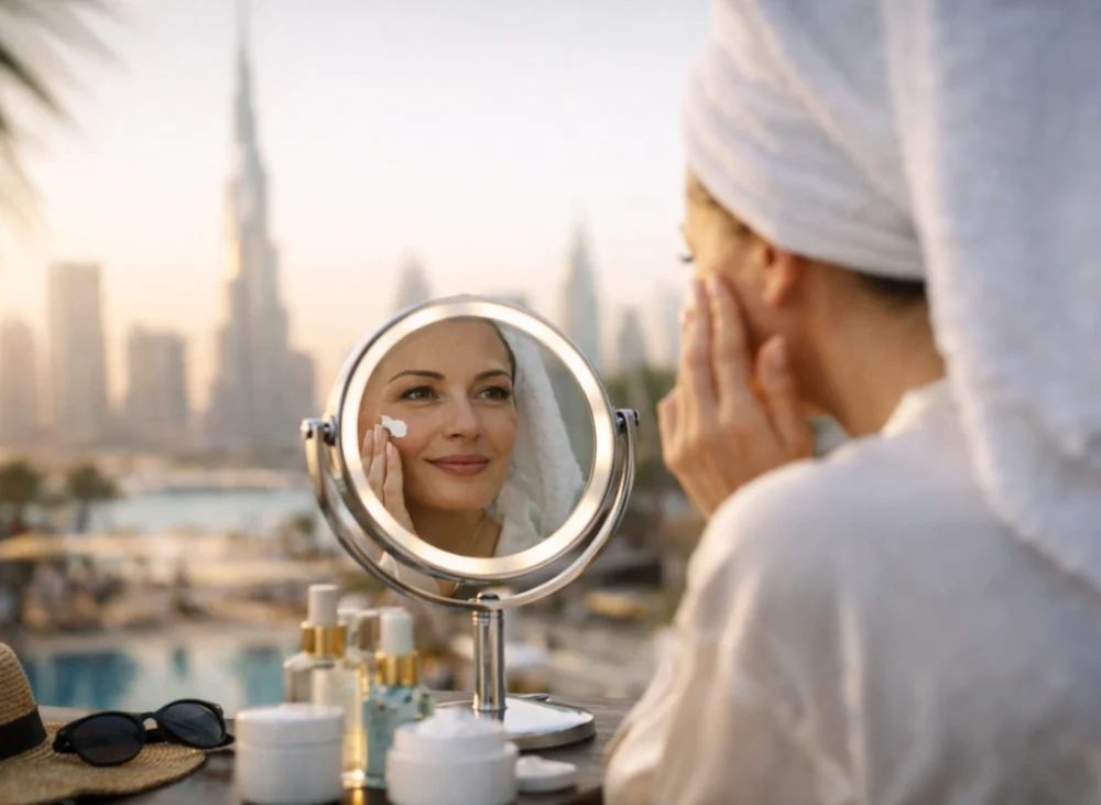 Dubai's climate can be tough on your skin. Unlock the perfect anti-aging skincare routine to stay hydrated, youthful, and glowing all year round.