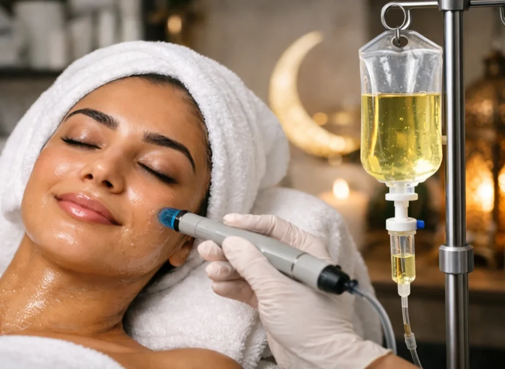Rejuvenate your complexion! Learn why combining IV therapy and a Hydrafacial is Dubai’s top secret for ultimate post-Ramadan glow recovery.