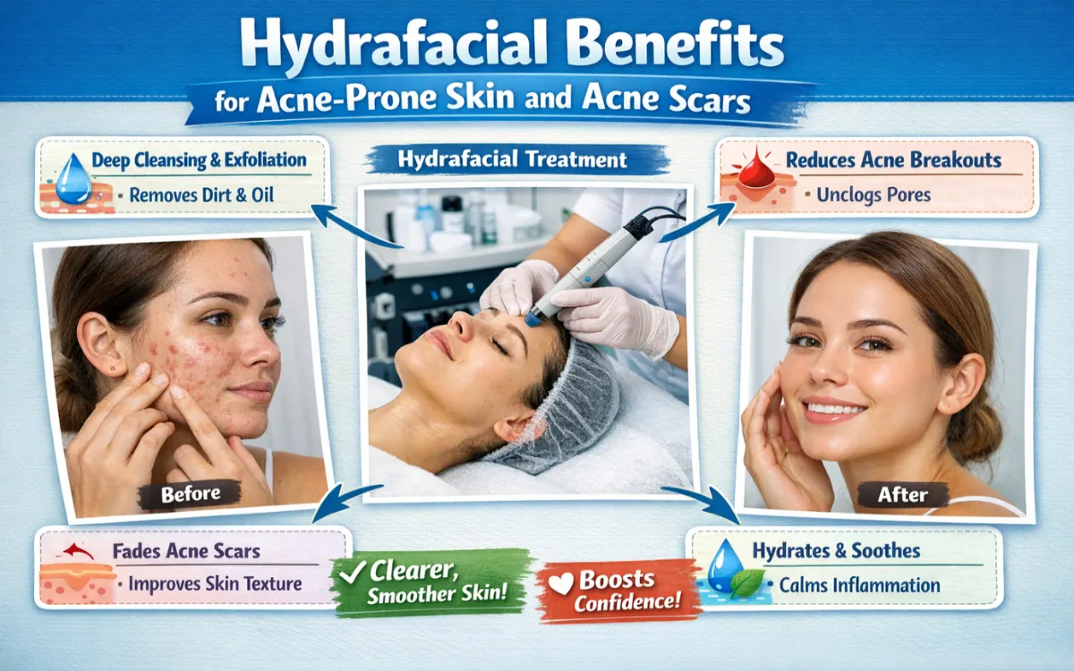 Hydrafacial benefits for acne-prone skin and acne scars