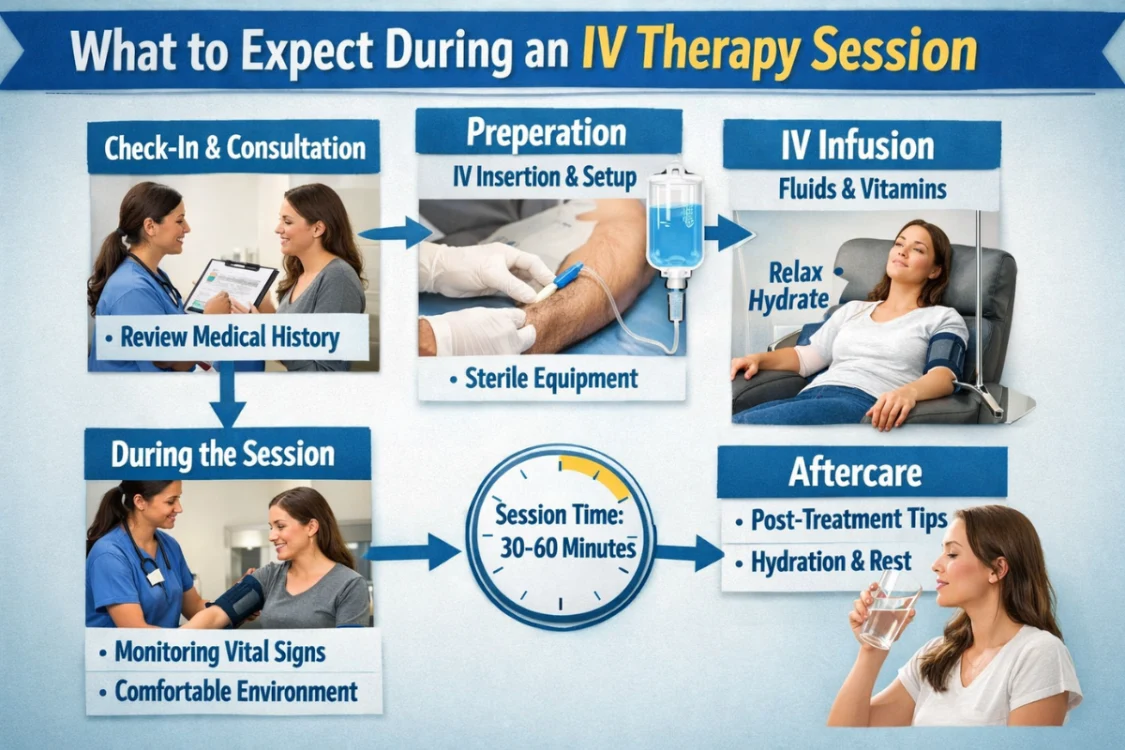 What to expect during an IV therapy session