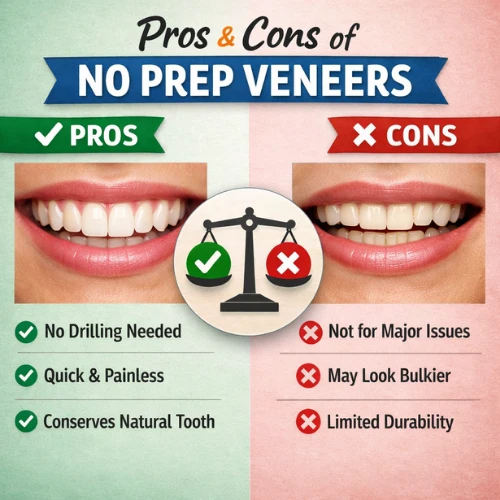 Pros and Cons of no-prep veneers