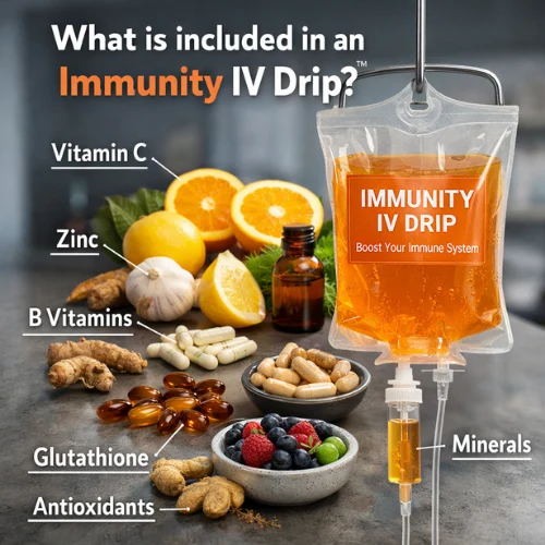 What is included in an immunity IV drip